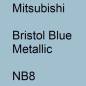 Preview: Mitsubishi, Bristol Blue Metallic, NB8.